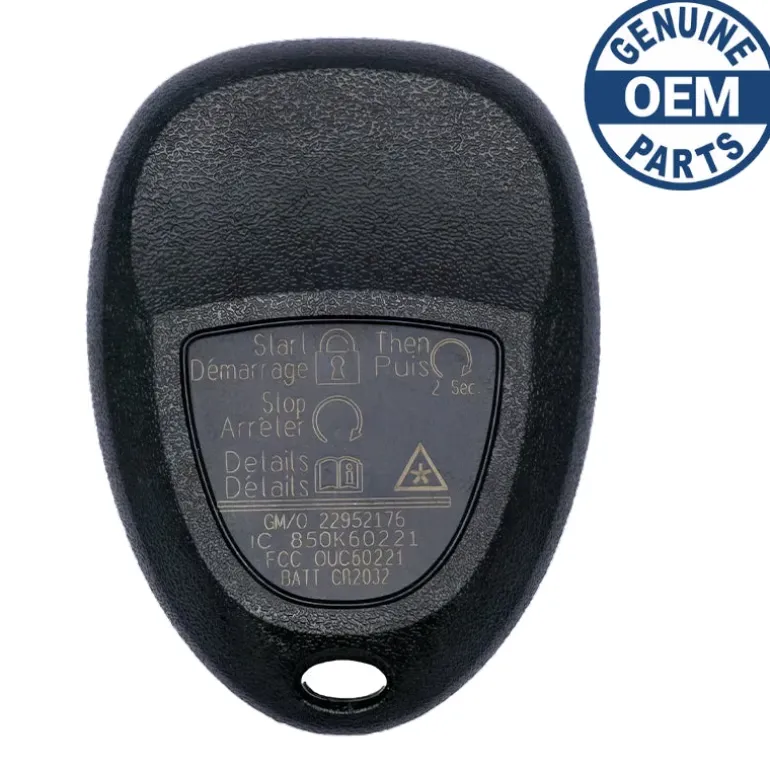 2009 Buick Lucerne Remote PN: 22952176 FCC ID: OUC60270
