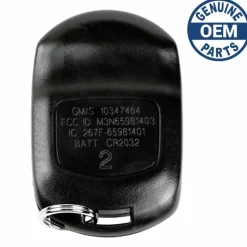 2004 Cadillac XLR Smart Key Fob Driver 2 PN: 10354923