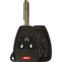 Chrysler Dodge Jeep Remote Head Key Replacement Case fits M3N65981772 M3N5WY72XX OHT692427AA OHT692713AA 4 Skinny Buttons