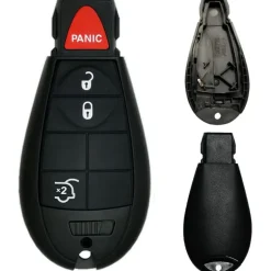 Chrysler/Dodge/Jeep/VW Fobik 4 Button Replacement Case FCC ID: IYZ-C01C / M3N5WY783X