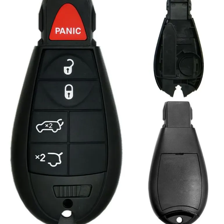 Chrysler/Dodge/Jeep/VW Fobik 5 Button Replacement Case FCC ID: IYZ-C01C / M3N5WY783X