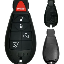 Chrysler/Dodge/Jeep/VW Fobik 5 Button Replacement Case with Remote Start FCC ID: IYZ-C01C / M3N5WY783X