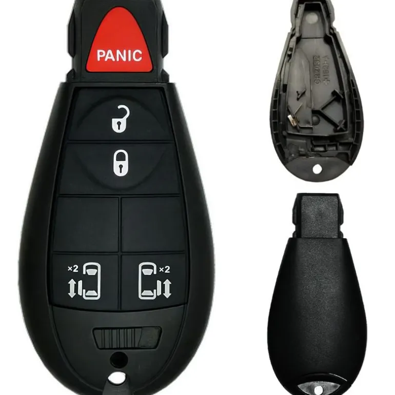 Chrysler/Dodge/Jeep/VW Fobik 5 Button Replacement Case with Sliding Doors FCC ID: IYZ-C01C / M3N5WY783X