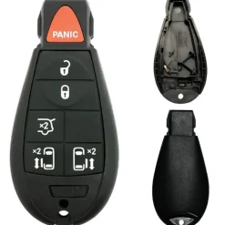 Chrysler/Dodge/Jeep/VW Fobik 6 Button Replacement Case with Liftgate FCC ID: IYZ-C01C / M3N5WY783X