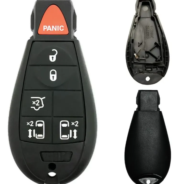 Chrysler/Dodge/Jeep/VW Fobik 6 Button Replacement Case with Liftgate FCC ID: IYZ-C01C / M3N5WY783X