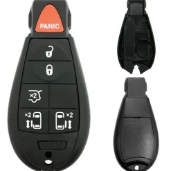 Chrysler/Dodge/Jeep/VW Fobik 6 Button Replacement Case with Liftgate FCC ID: IYZ-C01C / M3N5WY783X