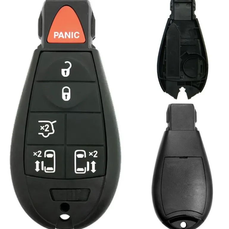 Chrysler/Dodge/Jeep/VW Fobik 6 Button Replacement Case with Liftgate FCC ID: IYZ-C01C / M3N5WY783X
