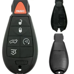 Chrysler/Dodge/Jeep/VW Fobik 6 Button Replacement Case with Remote Start FCC ID: IYZ-C01C / M3N5WY783X