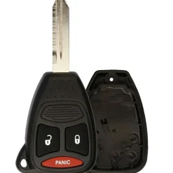 Dodge Remote Head Key Replacement Case fits KOBOT04A with 3 Fat Buttons