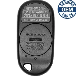 1996 Honda Accord Keyless Entry Remote for Dealer Installed System A269ZUA101