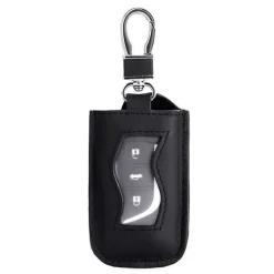 Key Fob Leather Tote To Protect Remote or Re-Attach To Keychain