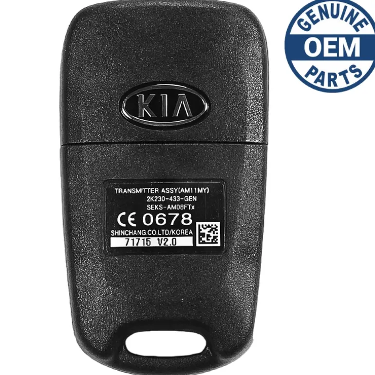 2011 Kia Soul Flipkey Remote PN: 95430-2K250 FCC: NYOSEKSAM11ATX