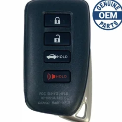 2022 Lexus IS350 Smart Key Remote PN: 89904-53E70, 89904-24340