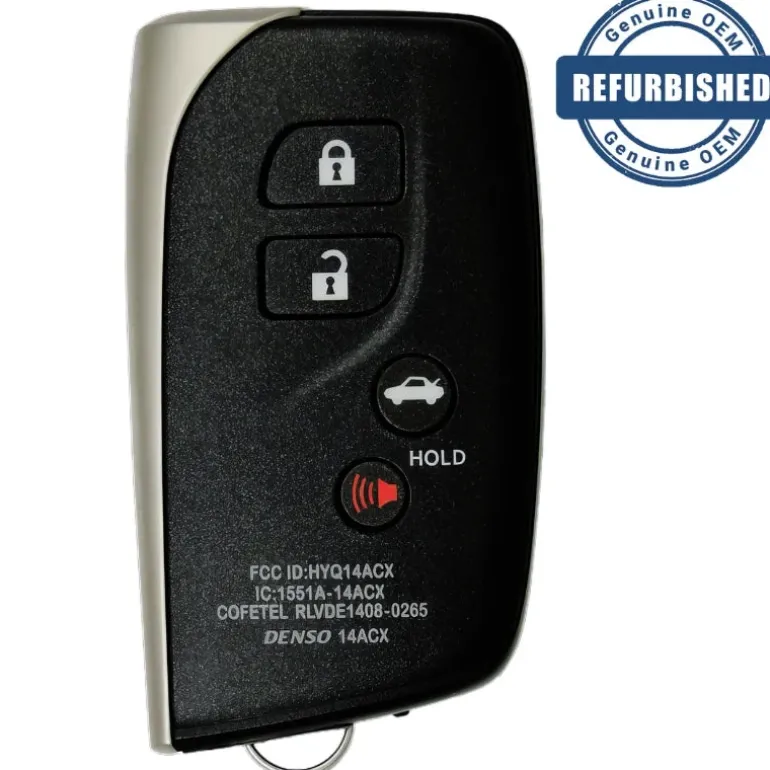 2015 Lexus LS600h Smart Key Fob PN: 89904-50N10, 89904-50K80