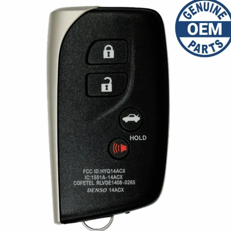2015 Lexus LS460 Smart Key Fob PN: 89904-50N10, 89904-50K80