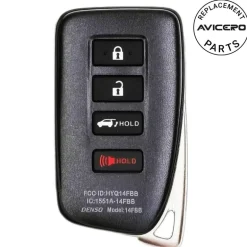 2019 Lexus RX350L Smart Key Fob PN: 89904-0E160, 89904-0E170, 89904-48C30