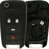 New Aftermarket Chevrolet Replacement Case for OHT01060512 4 Button Flipkey Remote