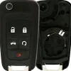 New Aftermarket Chevrolet Replacement Case for OHT01060512 5 Button Flipkey Remote