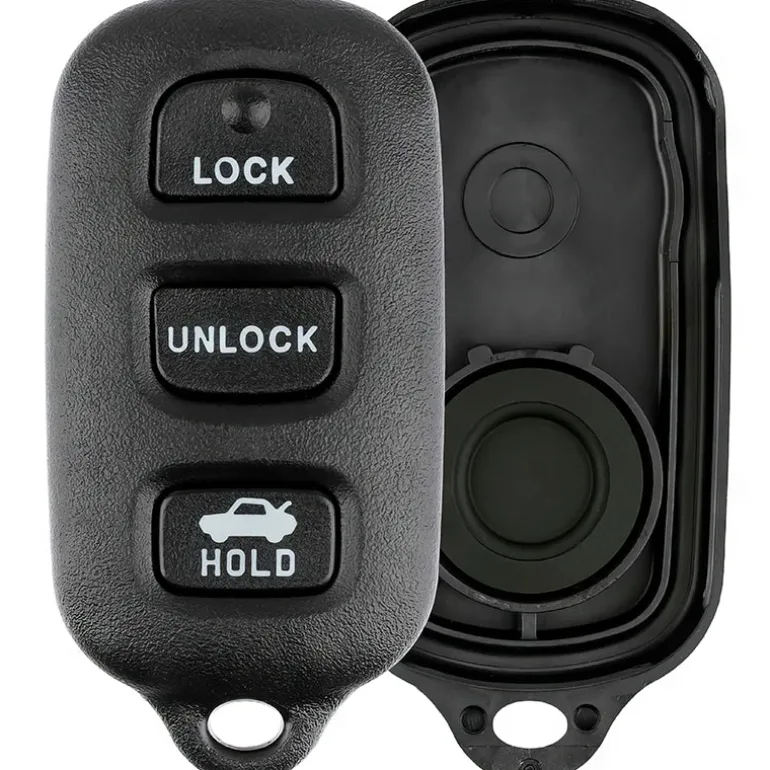 Replacement Case and Button Pad Shell Housing HYQ12BBX HYQ12BAN HYQ1512Y 4 Button with RearGlass