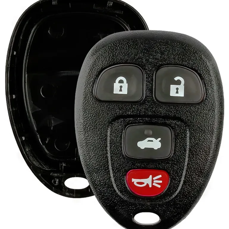 Replacement Case and Button Pad fits 22733523 15252034 KOBGT04A 4 Button Remote