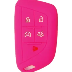 Silicone Key Fob Cover For Cadillac 5 Buttons Smart Key Remote
