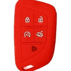 Silicone Key Fob Cover For Cadillac 5 Buttons Smart Key Remote