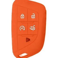 Silicone Key Fob Cover For Cadillac 5 Buttons Smart Key Remote
