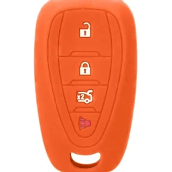 Silicone Key Fob Cover For Chevrolet 4 Buttons Smart Key Remote