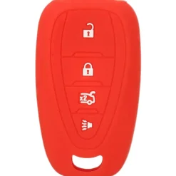 Silicone Key Fob Cover For Chevrolet 4 Buttons Smart Key Remote