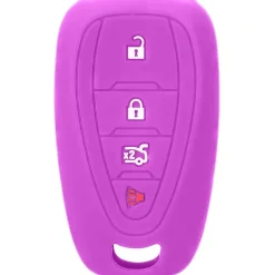 Silicone Key Fob Cover For Chevrolet 4 Buttons Smart Key Remote