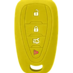 Silicone Key Fob Cover For Chevrolet 4 Buttons Smart Key Remote