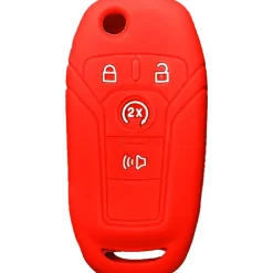 Silicone Key Fob Cover For Ford 4 Buttons Flipkey Remote