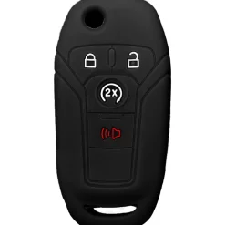 Silicone Key Fob Cover For Ford 4 Buttons Flipkey Remote