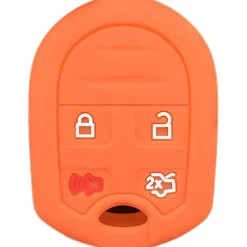 Silicone Key Fob Cover For Ford/Lincoln/Mercury 4 Buttons Remote Head Key