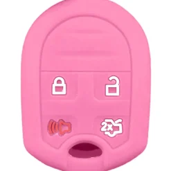 Silicone Key Fob Cover For Ford/Lincoln/Mercury 4 Buttons Remote Head Key