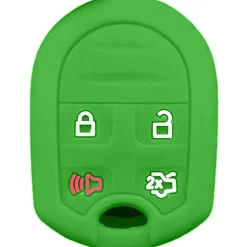 Silicone Key Fob Cover For Ford/Lincoln/Mercury 4 Buttons Remote Head Key