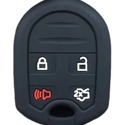 Silicone Key Fob Cover For Ford/Lincoln/Mercury 4 Buttons Remote Head Key