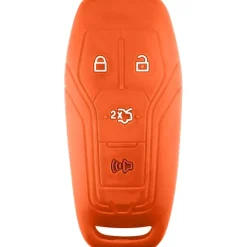 Silicone Key Fob Cover For Ford 4 Buttons Slim Smart Key Remote