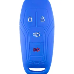 Silicone Key Fob Cover For Ford 4 Buttons Slim Smart Key Remote