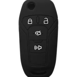 Silicone Key Fob Cover For Ford 4 Buttons Flipkey Remote
