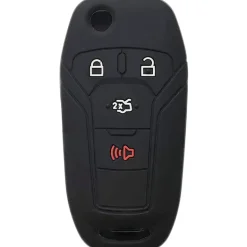 Silicone Key Fob Cover For Ford 4 Buttons Flipkey Remote