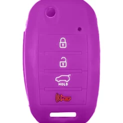 Silicone Key Fob Cover For Kia 4 Buttons Flipkey Remote