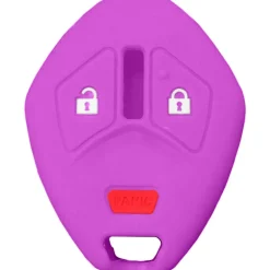 Silicone Key Fob Cover For Mitsubishi 3 Buttons Remote Head Key