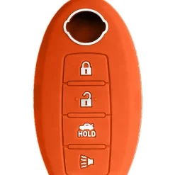 Silicone Key Fob Cover For Nissan 4 Buttons Smart Key Remote