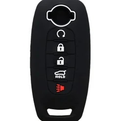 Silicone Key Fob Cover For Nissan 5 Buttons Smart Key Remote