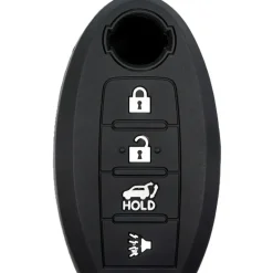Silicone Key Fob Cover For Nissan 4 Buttons Smart Key Remote