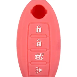 Silicone Key Fob Cover For Nissan 4 Buttons Smart Key Remote