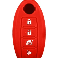 Silicone Key Fob Cover For Nissan 4 Buttons Smart Key Remote