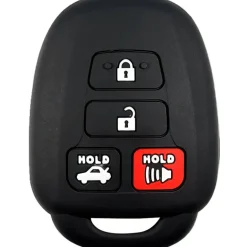 Silicone Key Fob Cover For Toyota 4 Buttons Remote Head Key