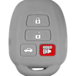 Silicone Key Fob Cover For Toyota 4 Buttons Remote Head Key